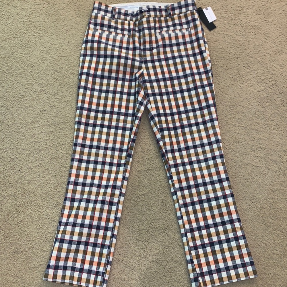 Anthropologie plaid trouser